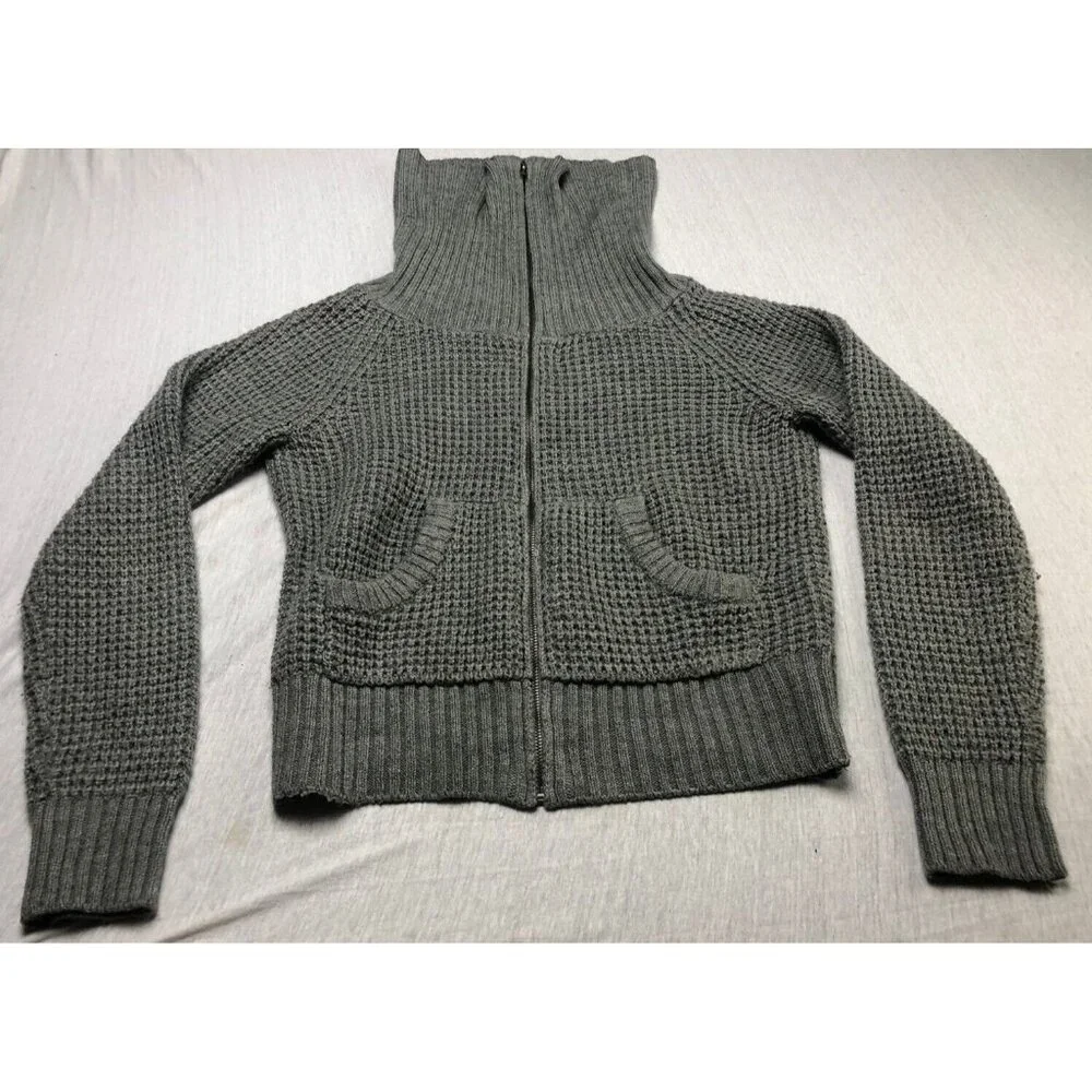 Divided By H&H Sweater Full Zip High Neck Pockets Unisex Kids Size 10 Comfy